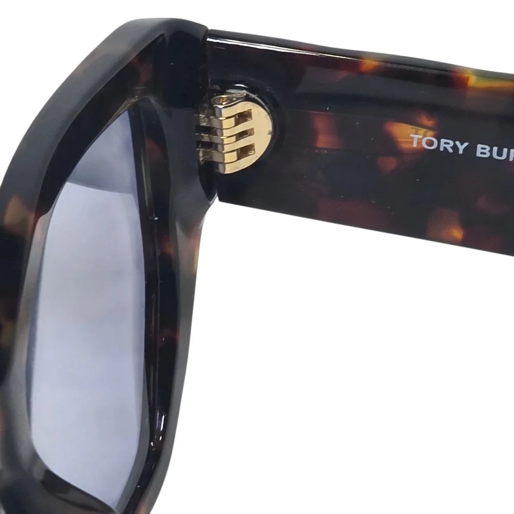 Tory‎ Burch TY7187U 1944/1U Tortoise Cat Eye Sunglasses 53□18 140 Blue Lens